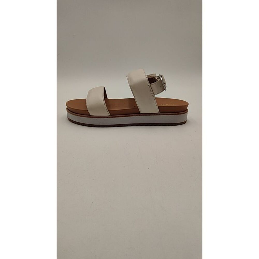 Quince Italian Leather Platform Sandal Bone Shoes 7
